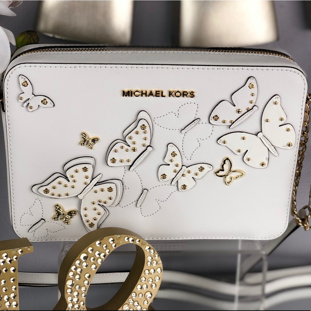 Michael Kors Butterfly Large Jet Set Crossbody - Picture 2 of 7